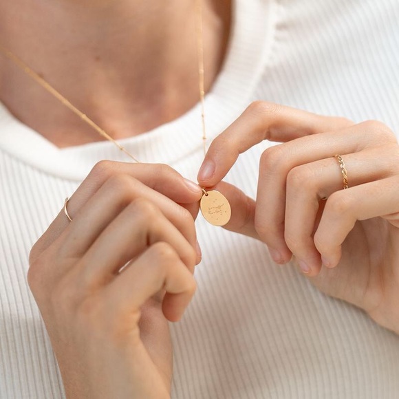 Gemini Bohemian Zodiac Astrology Charm Necklace - Picture 14 of 14